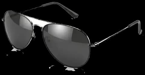 Black sunglasses, the last piece shared with other people